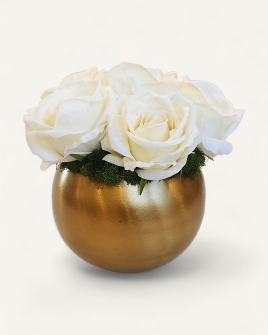 MILLY WHITE ROSE REALTOUCH ARRANGEMENT